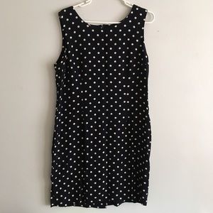 Depeche Mode Navy polka dot dress 12 vintage